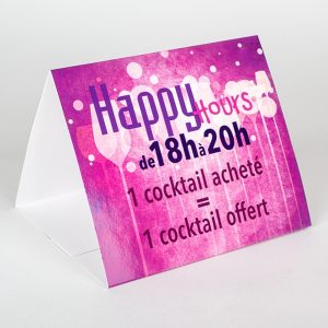 PLV de mesa 15 x 13 x 13 cm