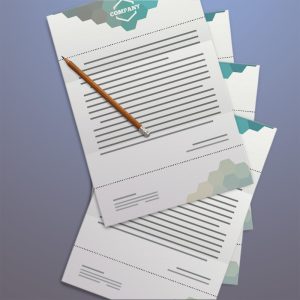 Papel de carta precortado ( 2 lineas )