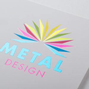 Tarjetas Papeles metalizados