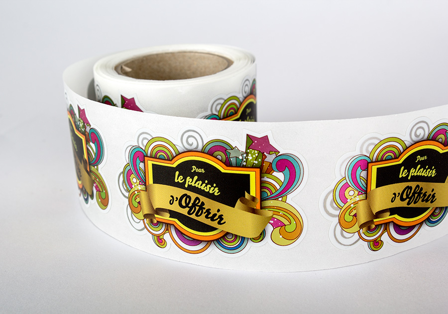 Etiquetas en bobina en papel reciclado - Imagen 2