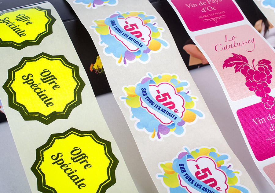 Etiquetas en bobina en papel reciclado - Imagen 6